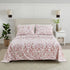 4 Piece Watercolor Floral Microfiber Sheet - Delia Collection