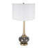 D15x29 Table Lamp with Glass Drum Shade