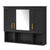 Modern Wall Mounted Medicine Cabinet With Adjustable Shelves, Soft Close Doors, High Define Mirror