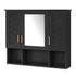 Modern Wall Mounted Medicine Cabinet With Adjustable Shelves, Soft Close Doors, High Define Mirror