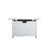 Outdoor 43" Rectangular Fire Pit Table With Adjustable Flame Control - White
