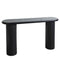 Fluted Cylinder Console Table - Black