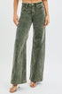 RISEN Full Size High Rise Wide Leg Corduroy Jeans Plus Size