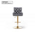 Adjustable Swivel Bar Stool With Nailhead Trim (Set of 2)