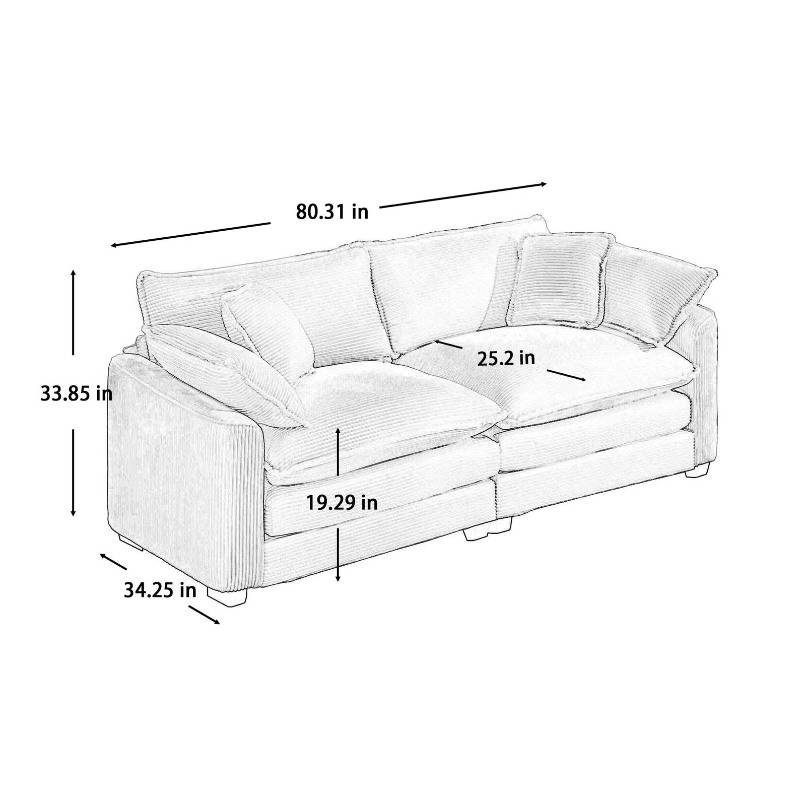 Elegant Oversized Sectional Sofa Set With Deep Seats And Flexible Layout