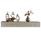Rustic Wood Fireplace Mantel, Wall-Mounted & Floating Shelf For Home Decor