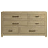 Hendricks 6-drawer Bedroom Dresser Storage Cabinet Light Oak