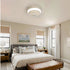 RGB Dimmable LED Enclosed Ceiling Fan With Remote Control, Bladeless Design - White