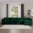 Modern Oversized Modular Cushion Sofa With Ottoman, Low Back, Deep Seating Sofa Set