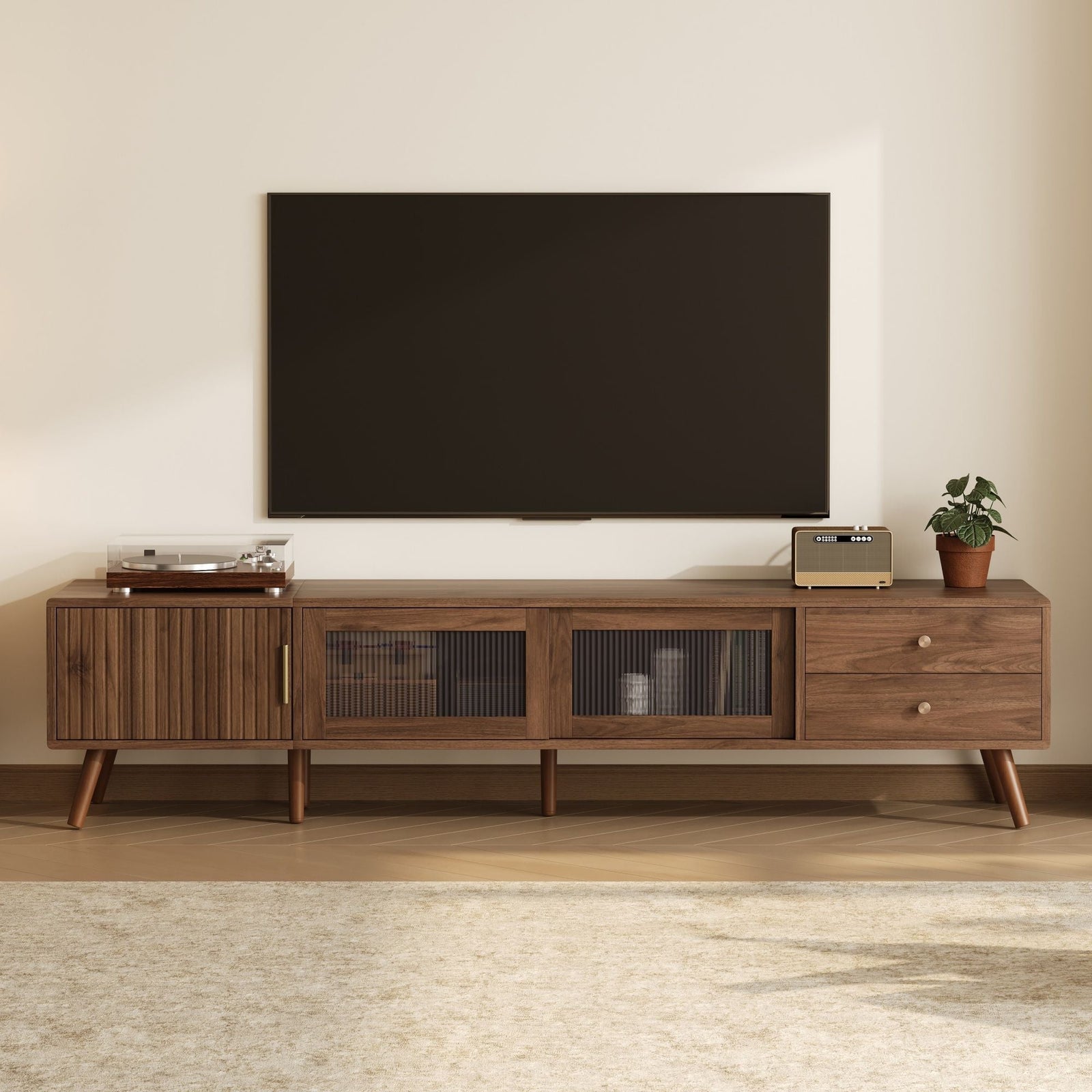 Doors TV Stand For TVs Up To 85