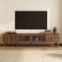 Doors TV Stand For TVs Up To 85", Entertainment Center With Storage Cabinets, TV Media Console Table For Living Room - Natural