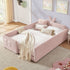 Cute Rabbit Ear Upholstered Platform Bed Frame With Safety Rail