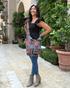 Kathmandu Collection Patchwork Striped Hobo Bag