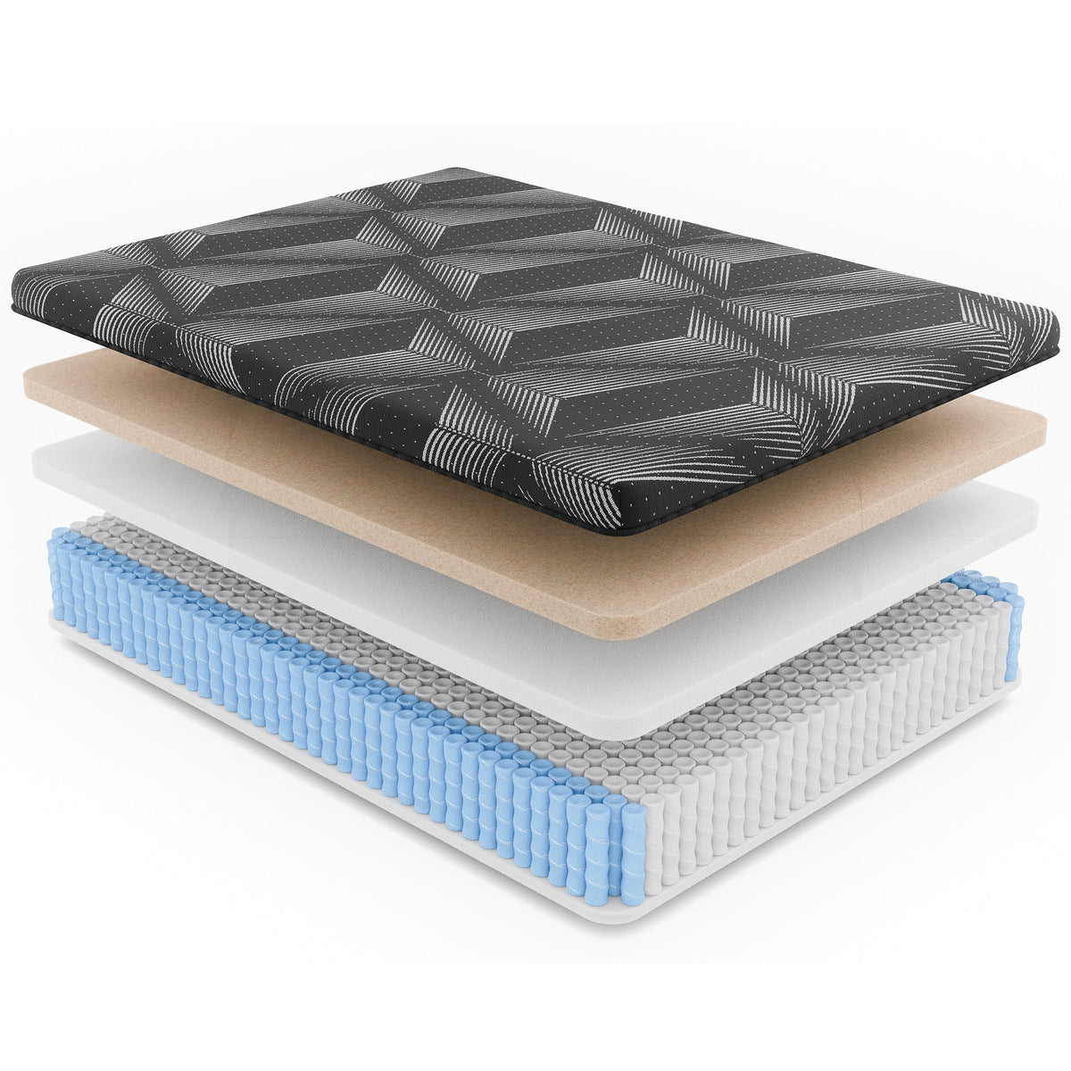 Diamond Matrix Copper Cooling Hybrid Mattress - Twin XL Firm