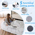 Human Dog Bed with Washable Faux Fur and Orthopedic Support