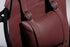 Faux Leather Round Hanging Chair Burgundy