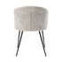 Velvet Upholstery Side Chairs 2 Piece Set With Metal Legs Modern Home Furniture - Beige