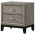 Valen 2-drawer Nightstand Bedside Table Light Taupe