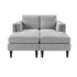 Chaise Lounge Sofa Bed With Dual Layer Armrests For Living Room
