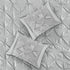 7 Piece Tufted Comforter Set - Grey - California King
