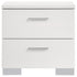 Felicity 2-drawer Nightstand White High Gloss