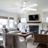 Reversible Motor Integrated LED Dimmable Ceiling Fan With Light