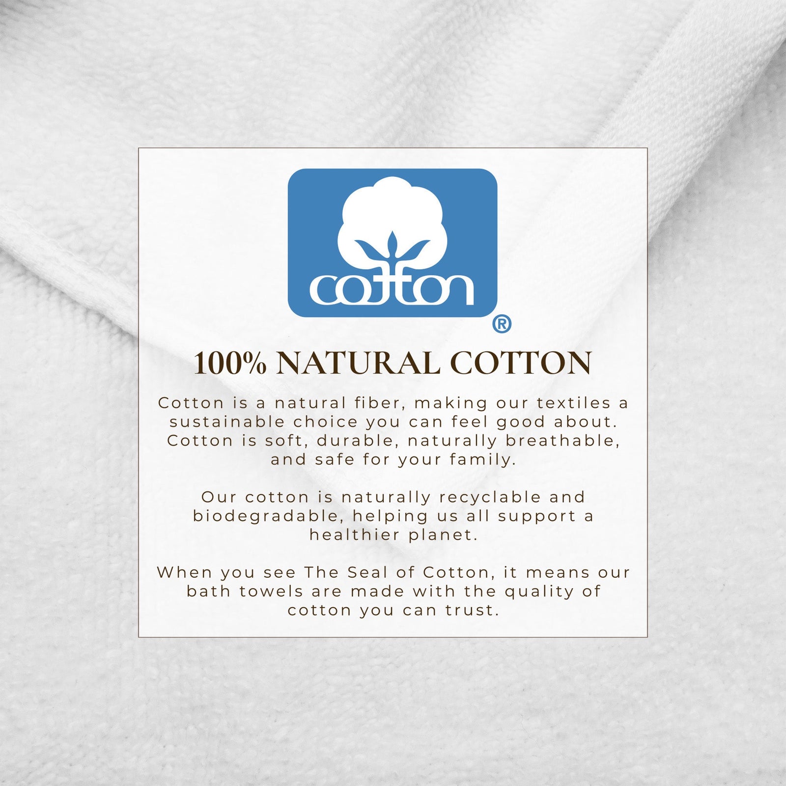 Cotton Border-Stitched 6-Piece Towel Set - Valery Collection