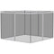 Outsunny - 10' x 13' Replacement Mesh Sidewall Netting For Patio Gazebos And Canopy Tents With Zippers (Sidewall Only) - White