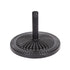 Black Rock Resin Outdoor Umbrella Base with Steel Support in Black Finish