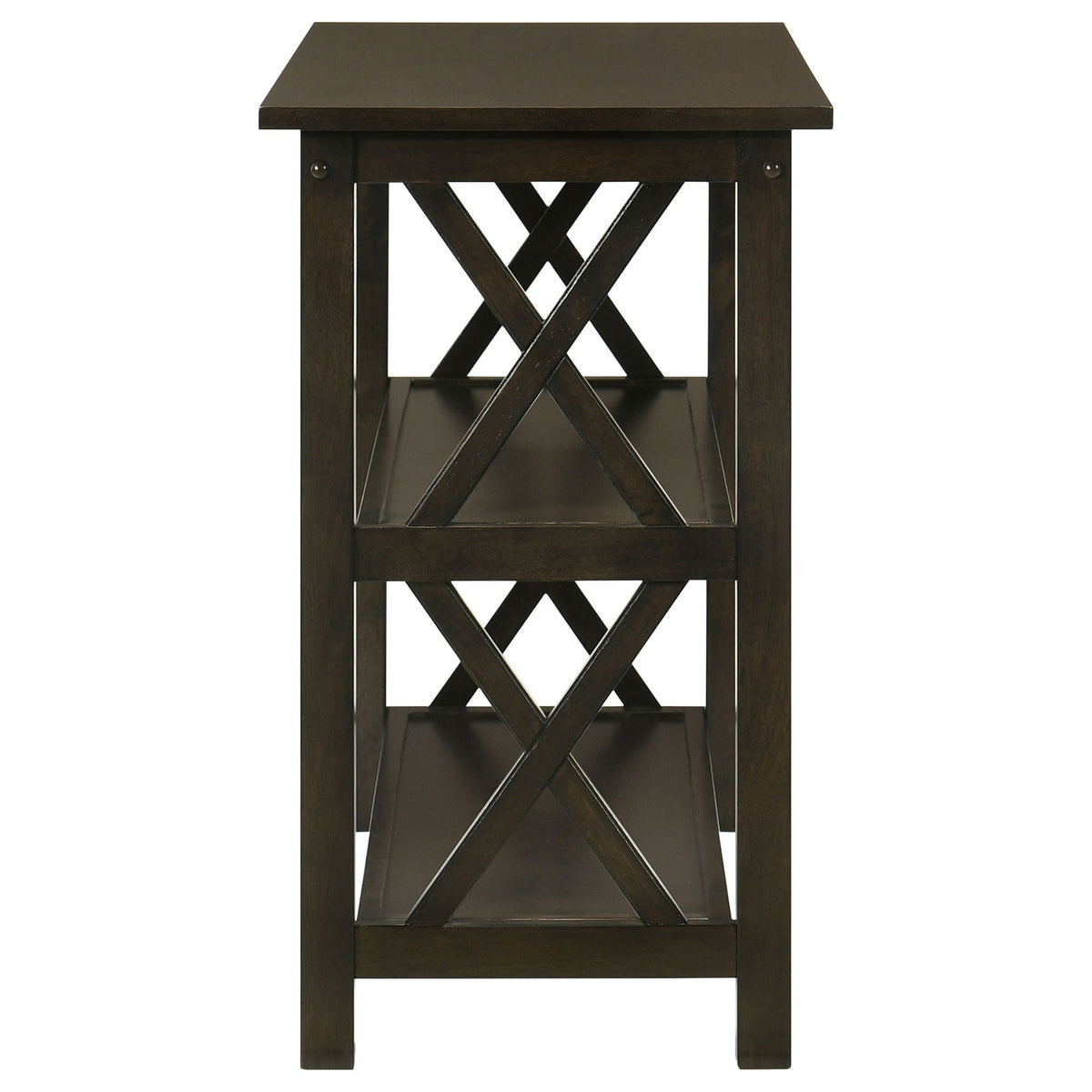 Rachelle 2-shelf Wood Entryway Console Table Deep Merlot