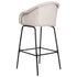 Ladd Outdoor Metal Wicker Barstool Set of 2 - Light Gray