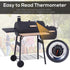 Outsunny 48' Steel Portable Backyard Charcoal BBQ Grill and Offset Smoker Combo