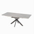 Modern Extendable Dining Table Set With Soft Padded Armless Chairs