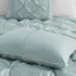 7 Piece Tufted Comforter Set - Seafoam King
