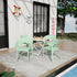 4 Piece Set Of Modern Designed Single Chairs With Folding Square Table