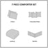 7 Piece Faux Suede Comforter Set Brown King