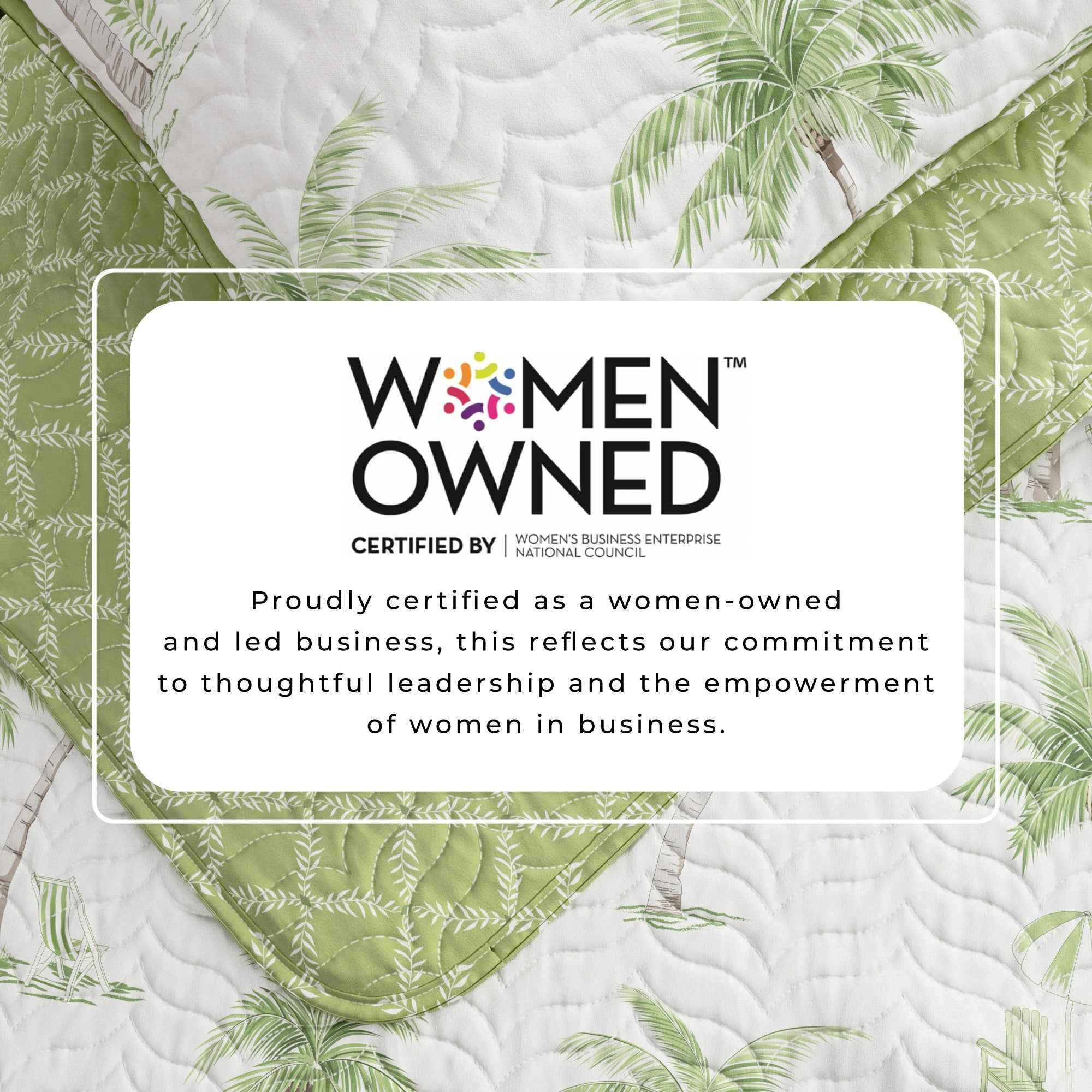 West Palm Trees Coastal Quilt Set - Coronado Collection