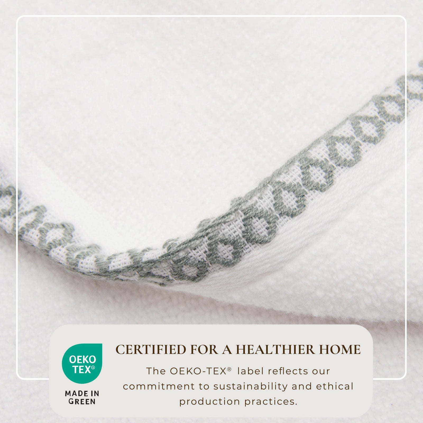 Cotton Border-Stitched 6-Piece Towel Set - Valery Collection