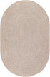 Cream Braided Faux Jute Rug