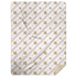 Fleur De Lis Plush Throw Blanket 60x80 Hometown Keepsake for Home