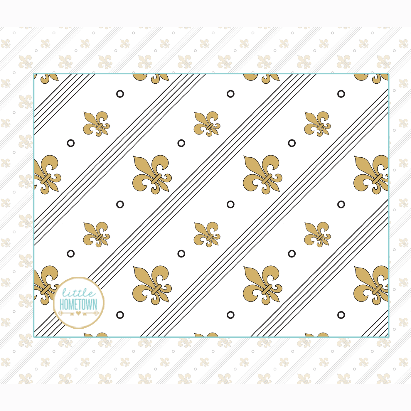 Fleur De Lis Plush Throw Blanket 60x80