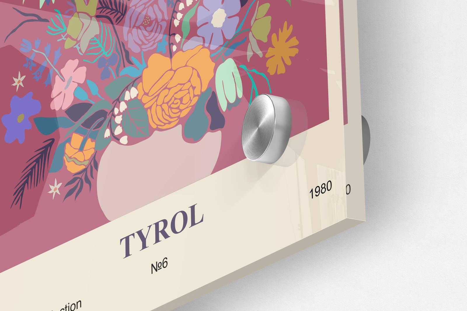 Floral Bouquet Pattern Set of 3 Prints Modern Wall Art Modern Artwork