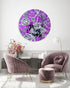 Floral Pattern Flowers Printed Mirror Acrylic Circles