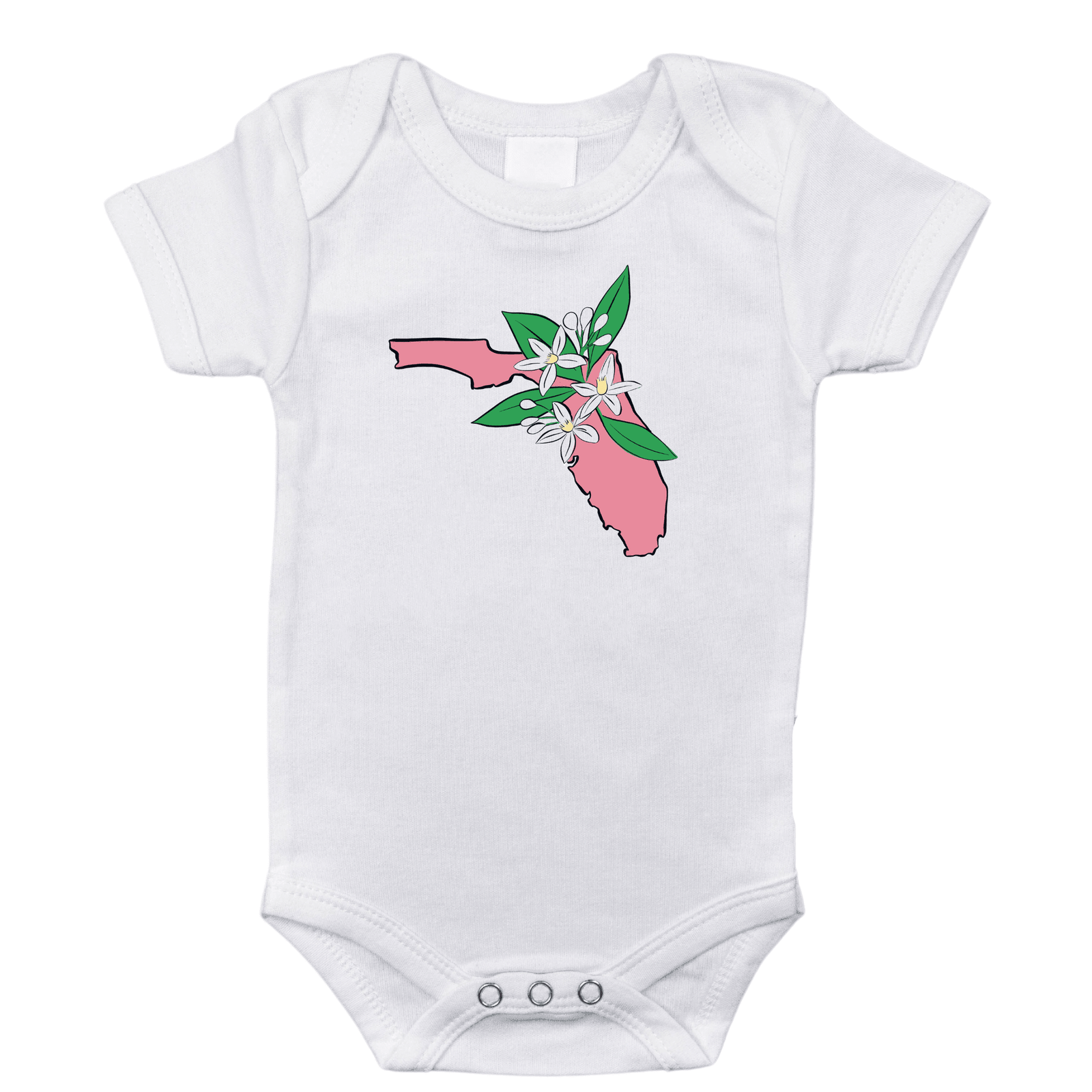 Florida Orange Blossom Baby Onesie