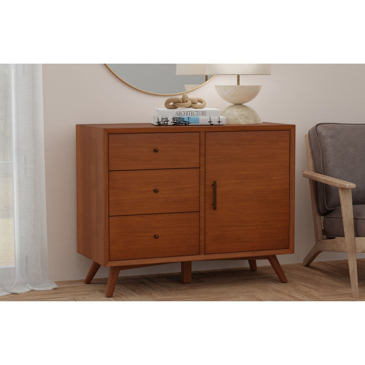 Flynn Accent Cabinet, Chestnut