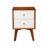 Flynn Nightstand, Chestnut/White