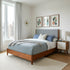 Flynn Panel Bed, Chestnut/Grey