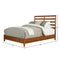 Flynn Retro Bed, Chestnut