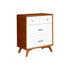 Flynn Small Chest, Chestnut/White