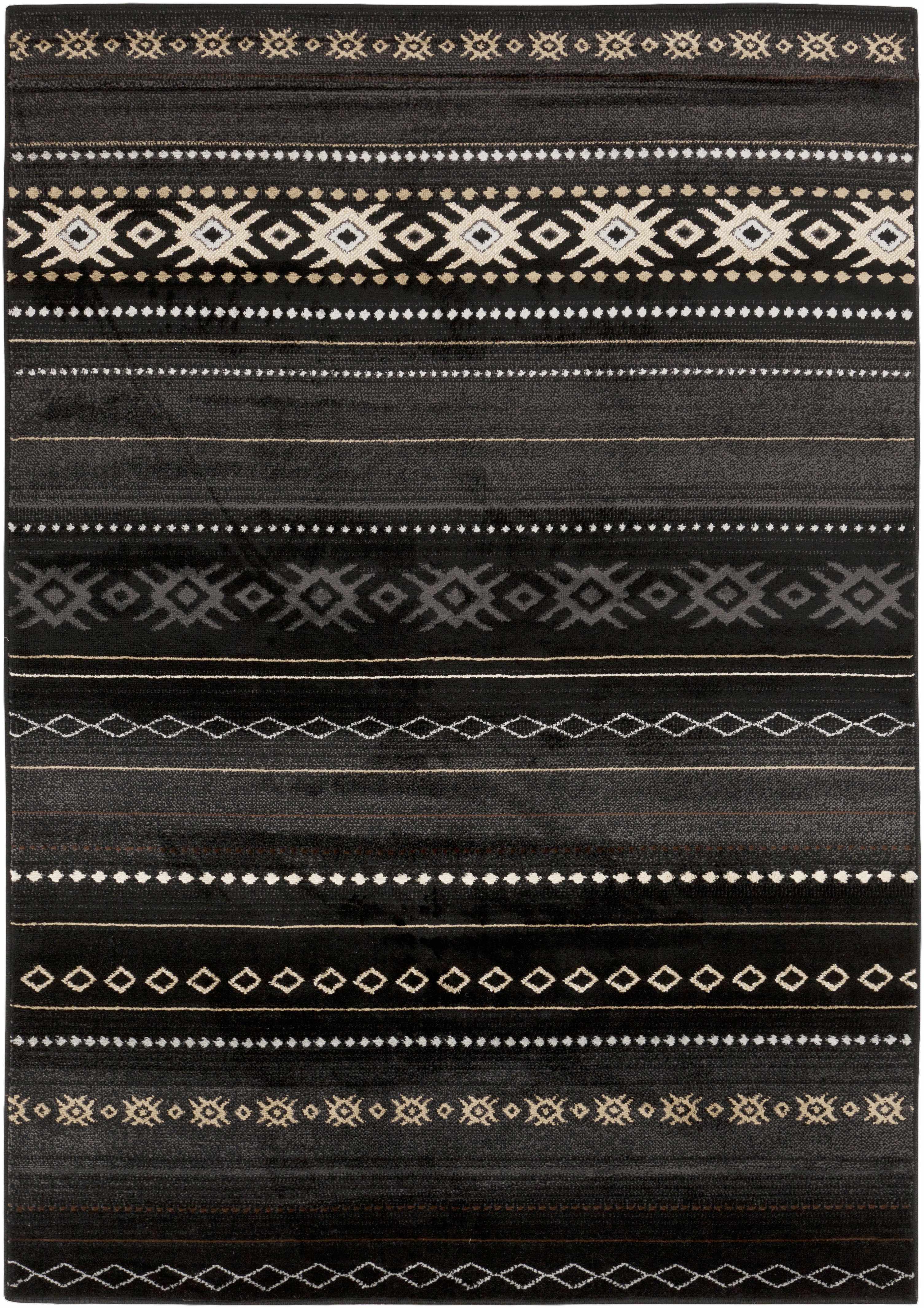 Fogertown Black Western Rug